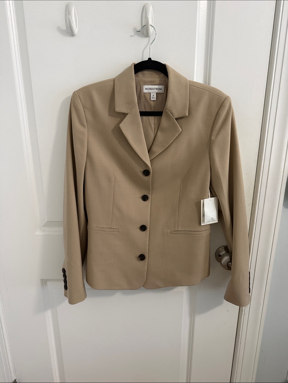 NWT - Nordstrom Women's Beige Tailored Blazer Jacket
